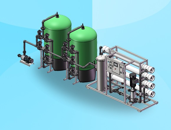 8噸/時 反滲透設(shè)備，海南水處理生產(chǎn)廠家長期提供純水設(shè)備
