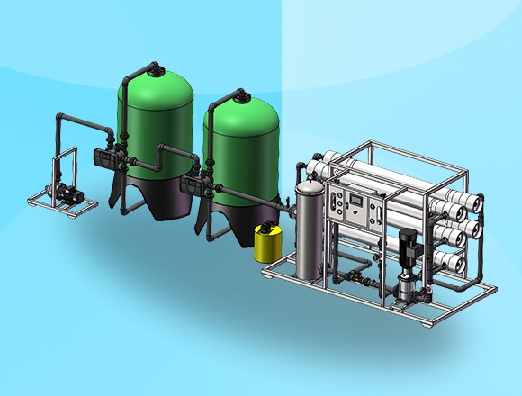 10噸每小時反滲透設(shè)備，純水設(shè)備生產(chǎn)廠家 反滲透設(shè)備制造商